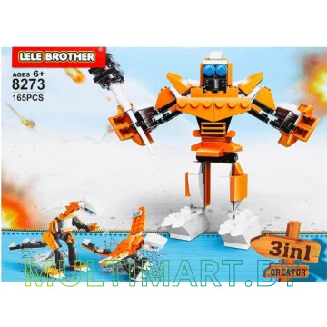 Конструктор Lele Brother 8273 3 в 1 Робот трансформер